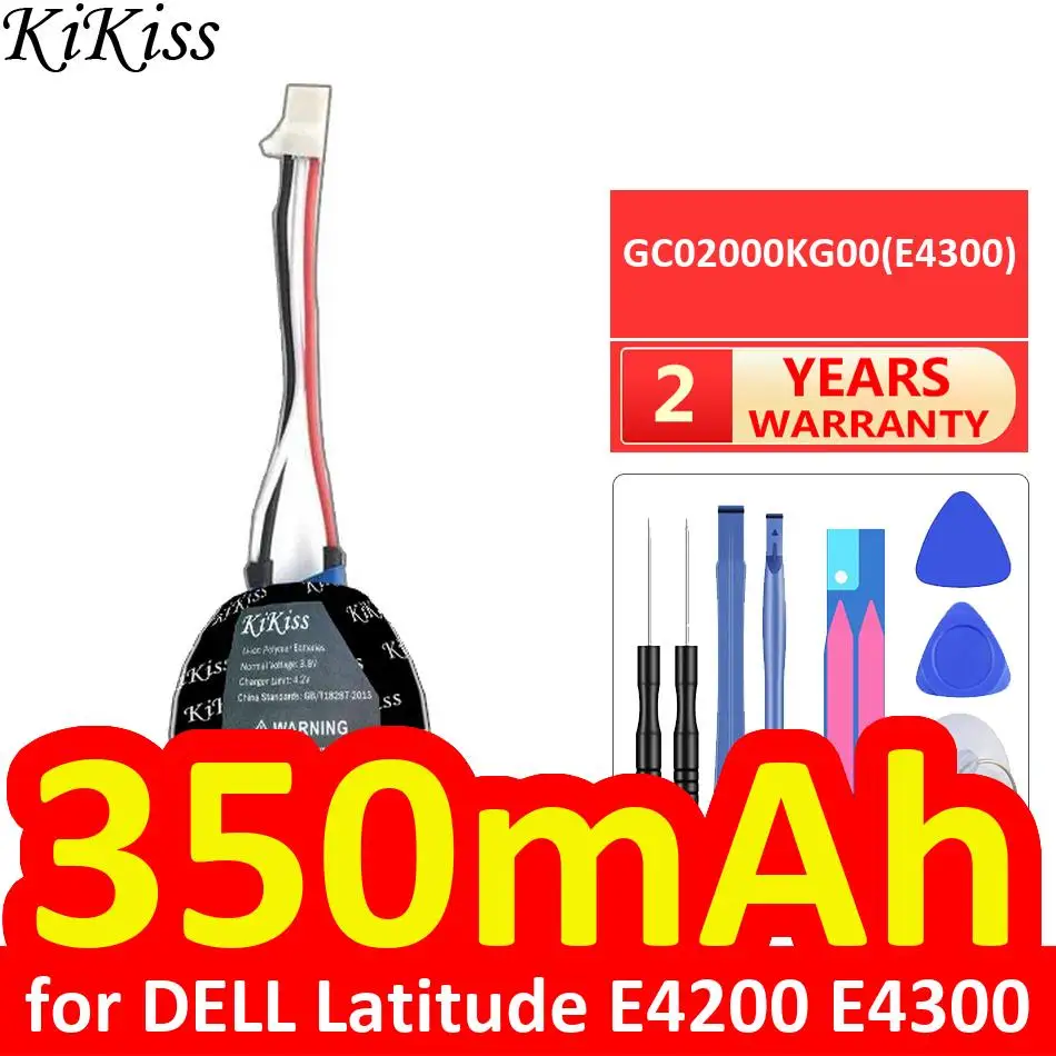 Laptop Motherboard Battery For Dell Latitude E4200 E4300 GC02000KG00 Environmentally Friendly Stable 350mAh