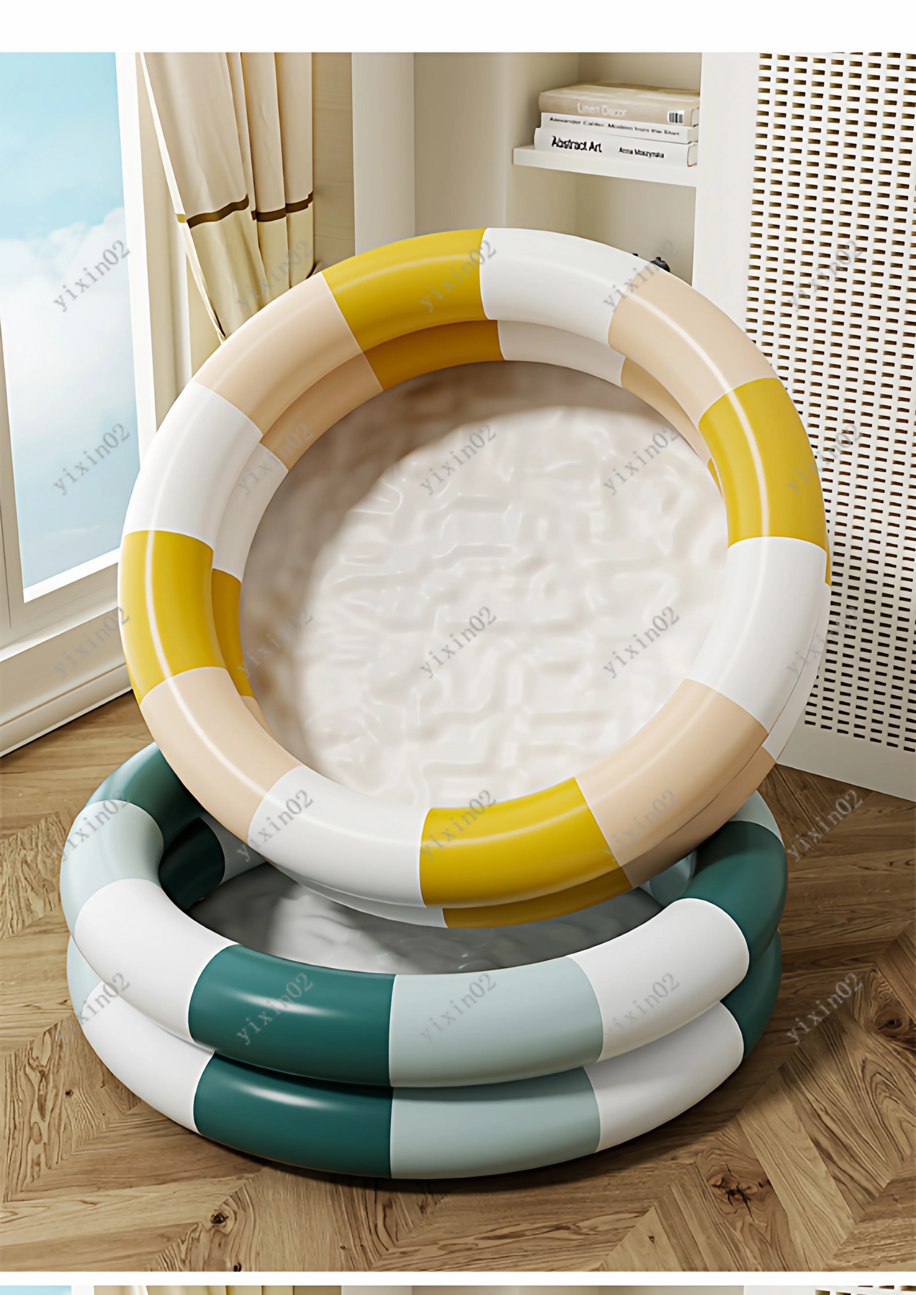 

Foldable Inflatable Swimming Pool for Kids Baby Indoor Outdoor Home Water Play Fishing Pool