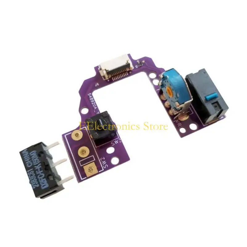 B03C Hot swap Mouse Motherboards PCB Button Board with Micro Switches Gold Mouse Encoders for GProX Superlight2 Mouse
