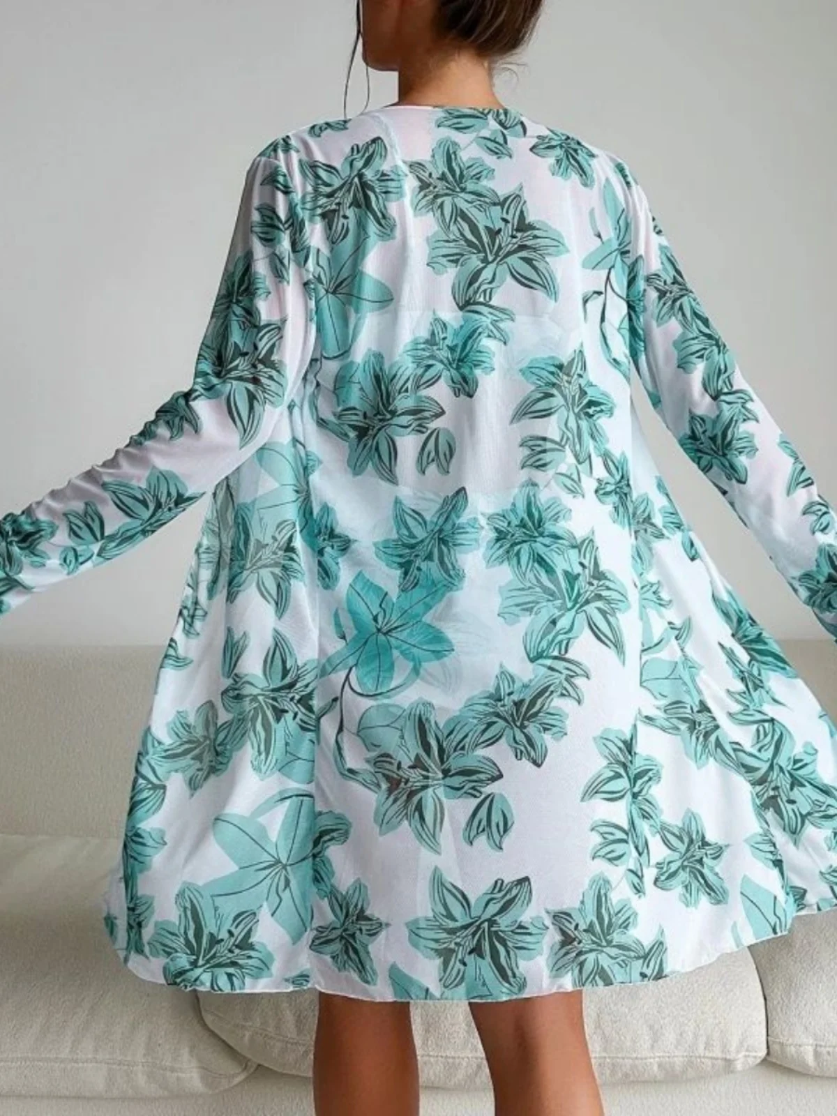 Sexy Printed Swimsuit for Women Faionable Beachwear Summer 2024 Seasonal Collection 00% Other Material Casual Swimwear