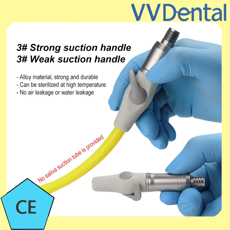 

VVDental Dental Aluminum Alloy Saliva Ejectors Oral Suction Valves Strong Weak Handpiece Tip Adaptor Dental Equipment Accessorie