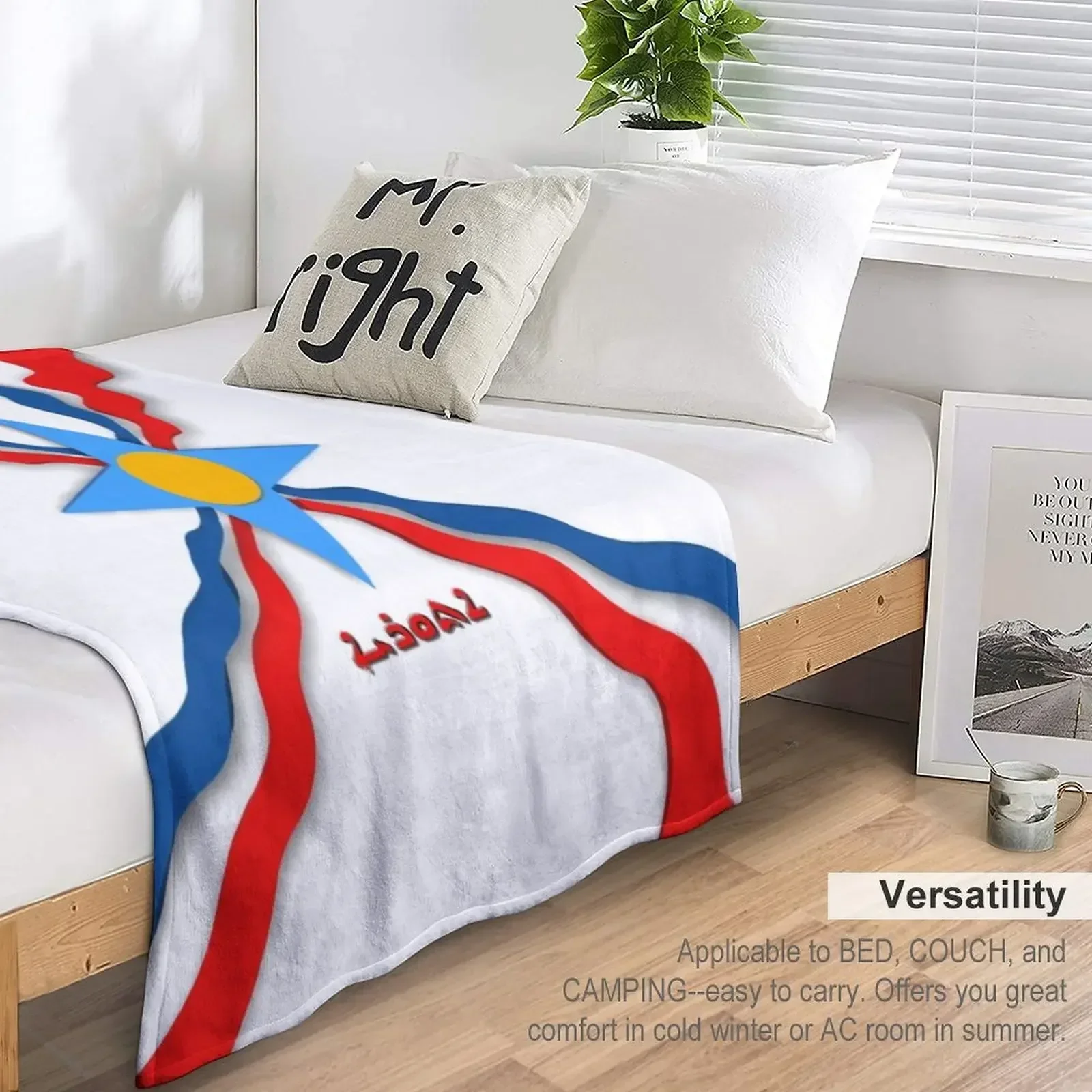 Assyrische vlag gooien deken quilt winterbedden bed modieuze dekens