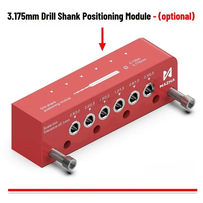 

Round Rod Center Drilling Fixture DIY Hobby Model Making Woodworking Plastic Borehole Hole Punching Positioner Locator Tools