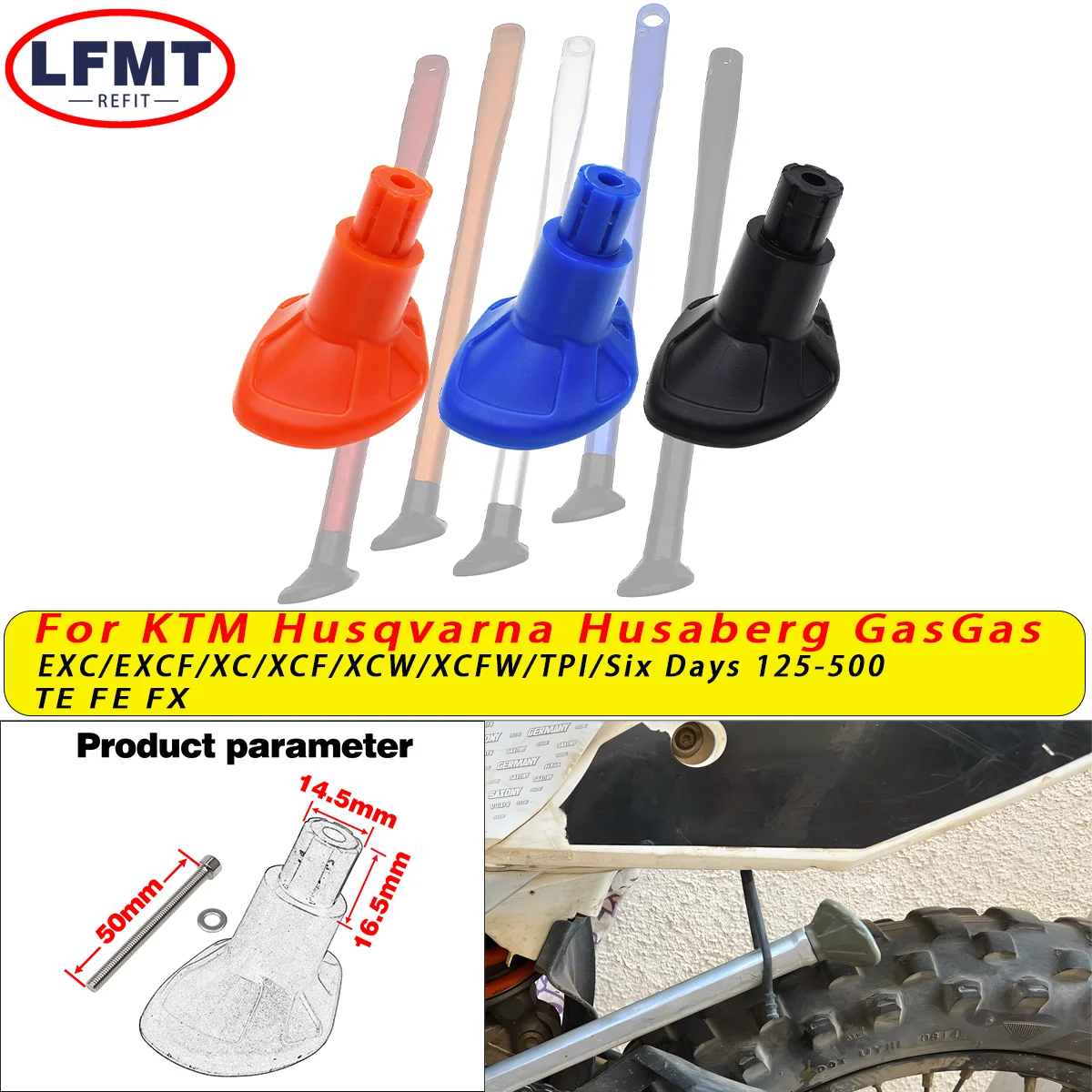 

Motocross ABS Plastic Side Stand Kick Stand Base Foot For KTM XCF EXC EXCF SX SXF XC XCW XCFW 150 250 300 350 450 500 Dirt Bike