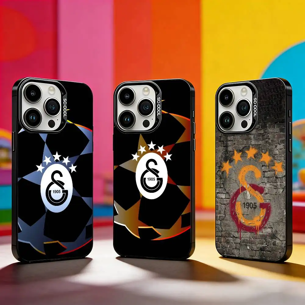 Чехол для телефона G-Galatasaray S-SK с узором 1905 для iPhone 17, 16, 15, 14, 13, 12, 11 Plus, Pro Max, XS, цветной серебристый чехол для телефона