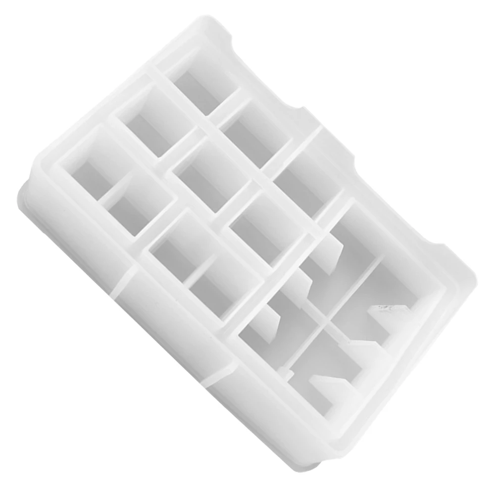 

Clear Flexible Silicone Mold DIY Lipstick Storage Box Maker Sturdy Reusable Craft Tool for Jewelry Decor Resin