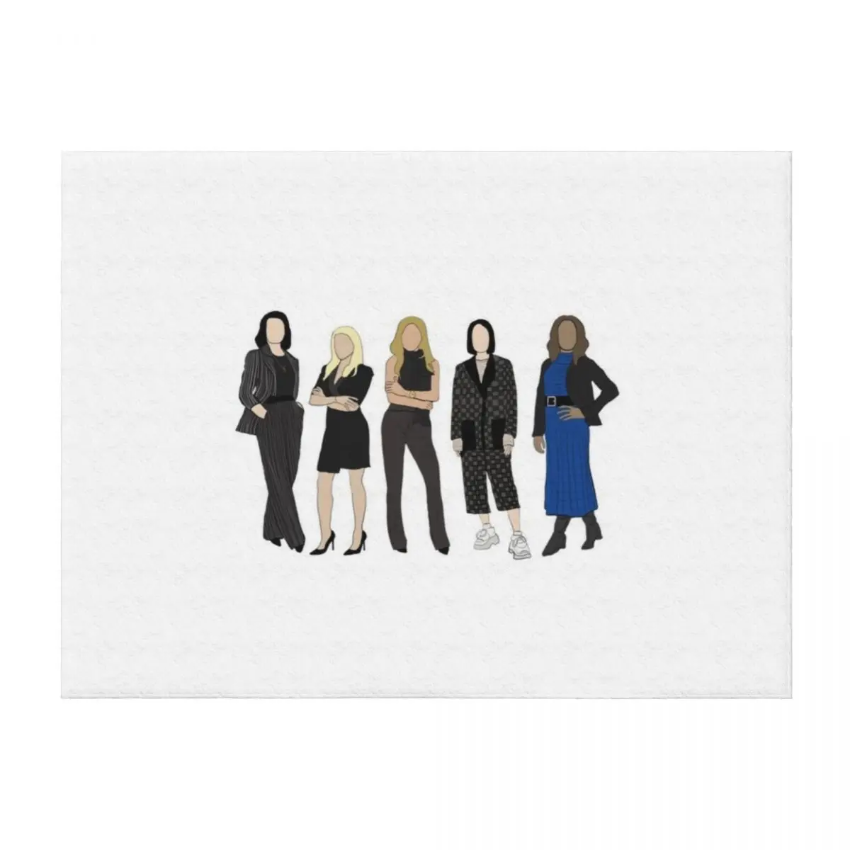 

Women of The Morning Show Throw Blanket Decoratives Bed linens Comforter Moving Blankets