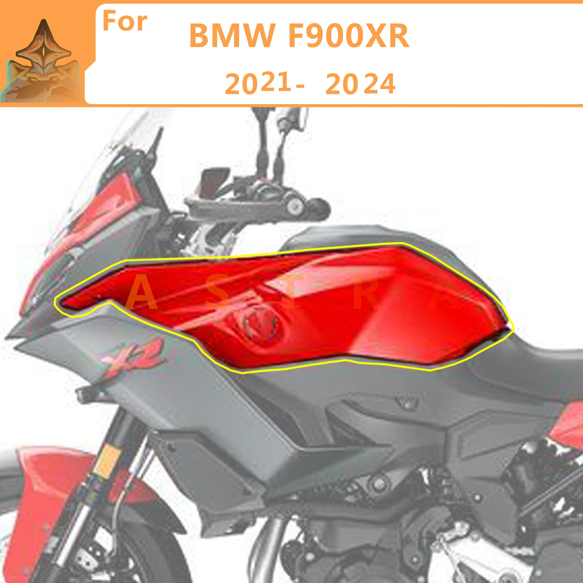 For BMW F900XR 2021 2022 2023 2024 Motorcycle Aftermarket Fuel Tank Side Cover Fairings Accessories ABS