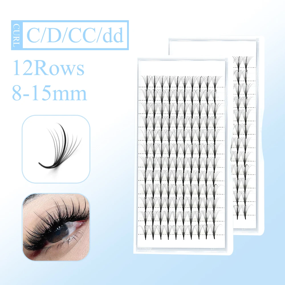 Wispy Premade Volume Lash Fans Eyelashes Extensions Individual Easy Fan Lashes Extension Pointy Base Russian Volume Eyelashes