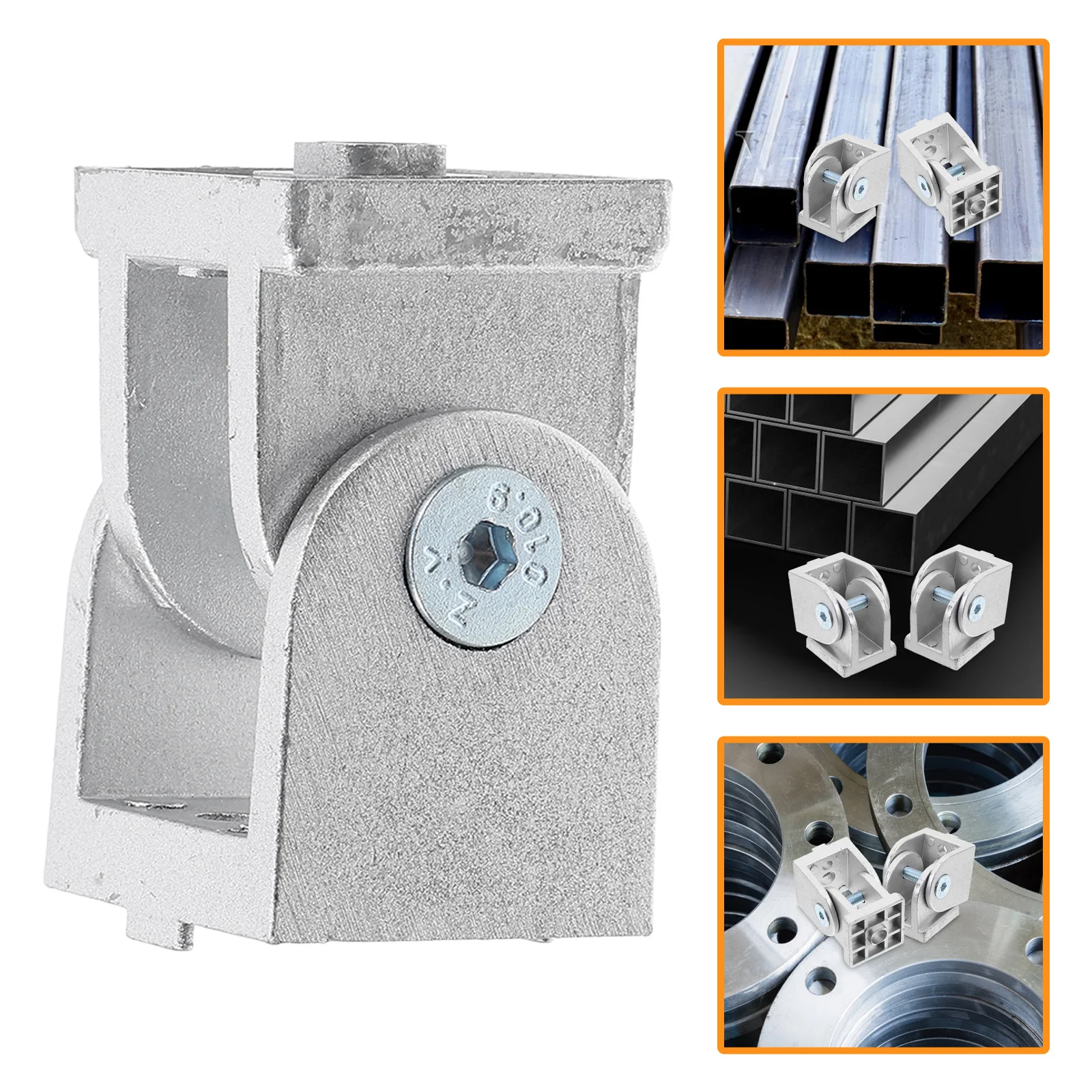 

4Pcs Zinc Alloy Pivot Joint Flexible Connectors Durable Aluminum Extrusion Profiles Replacement Hardware Zinc Alloy Pivot Joint