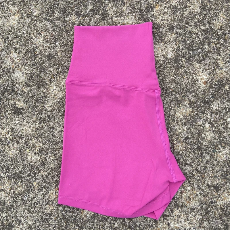 Einfarbig hohe Taille Yoga kurzes Bein Frauen Fitness Sport kurzes Fahrrad weich hocken Proof umfassende Training Jog sportlich – Detail 18