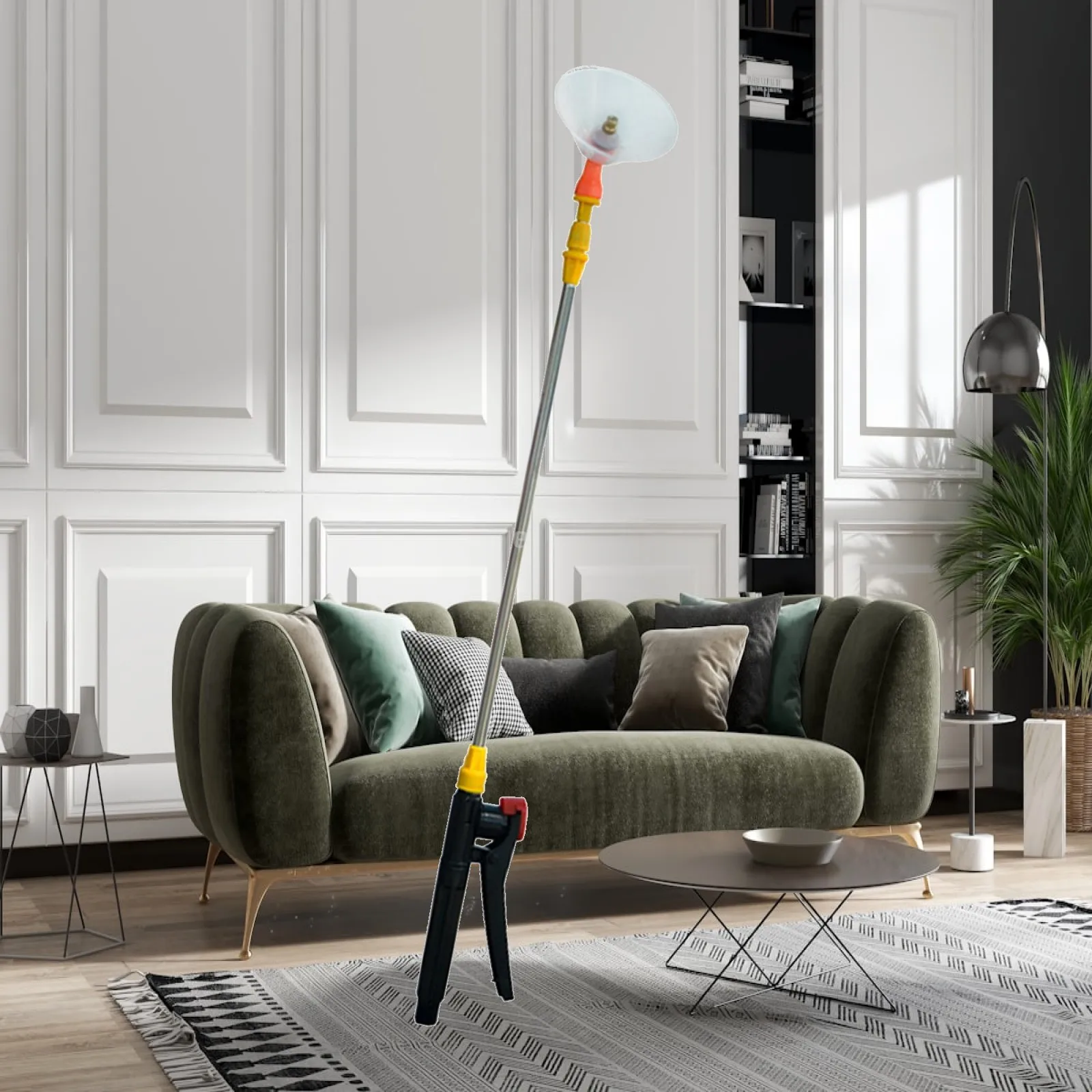 

Retractable Sprayer Rod Water Sprayer Pole Multifunctional Universal Ergonomic Spraying Extension Pole Rod for Garden Outdoor