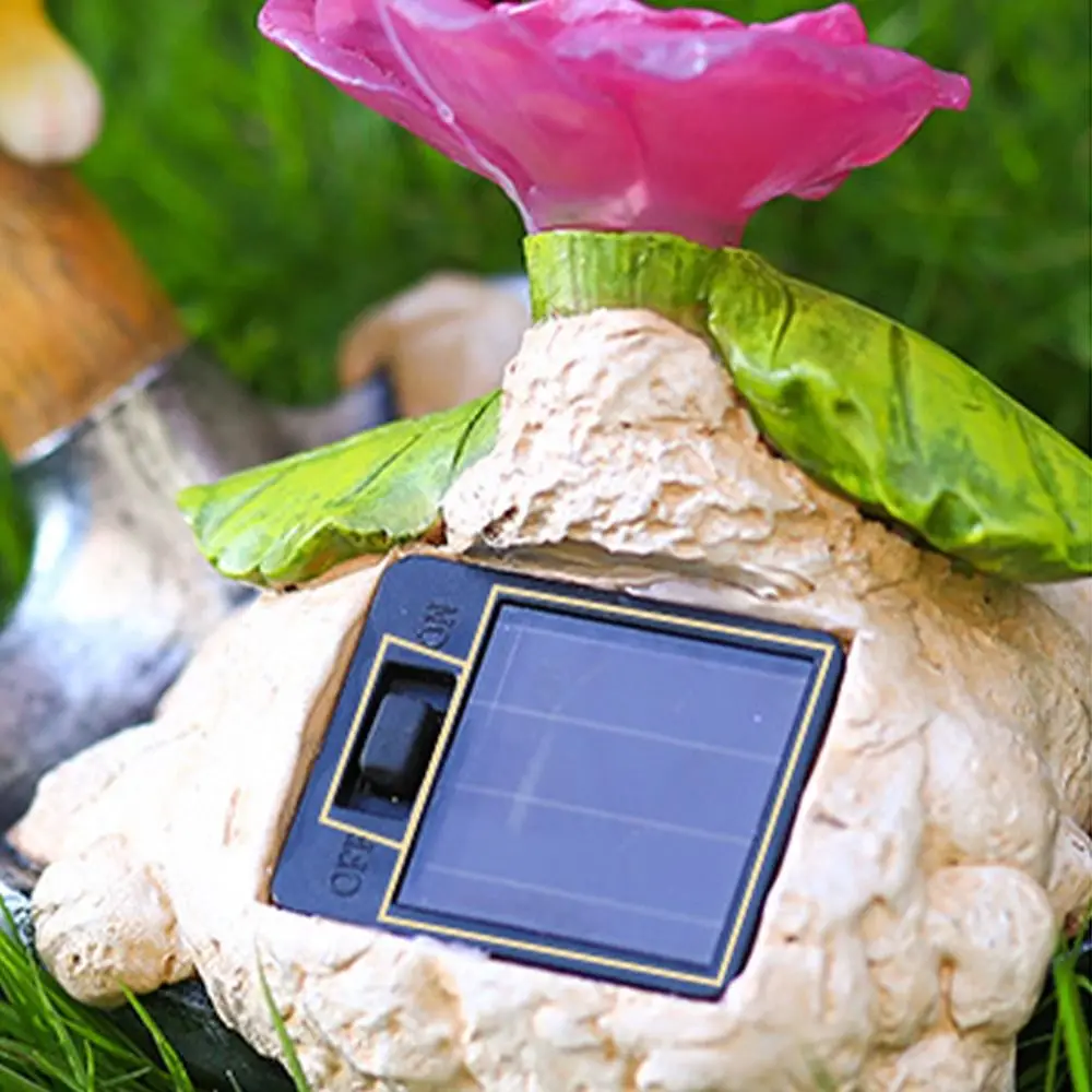 

Resin Solar Rabbit Statue Cute Waterproof Animal Sculptures Light Creative Simulated Bunny Statue Lamp Courtyard