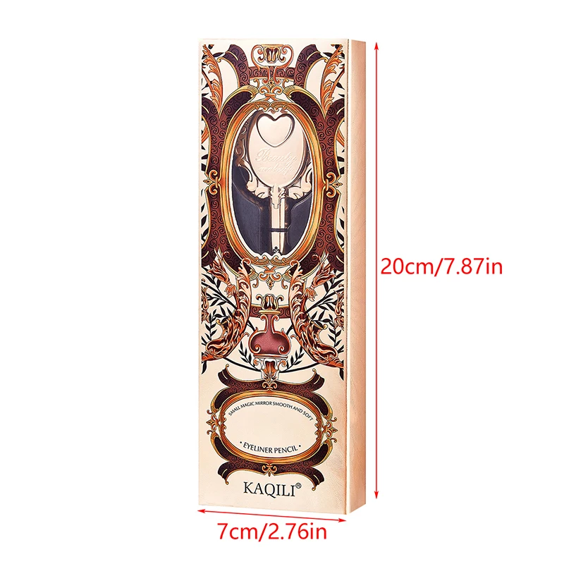 Crayon Eyeliner fin et doux avec miroir, séchage rapide, longue durée, noir, imperméable, maquillage coréen, outil de cosmétiques de beauté