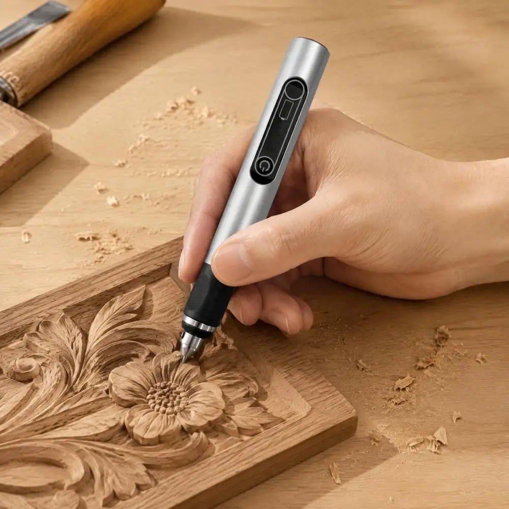 Engraving Pen with Bits USB Rechargeable Mini Electric Engraver Etching Machines Adjustable Speed Rotary Tools for Jewelry Wood