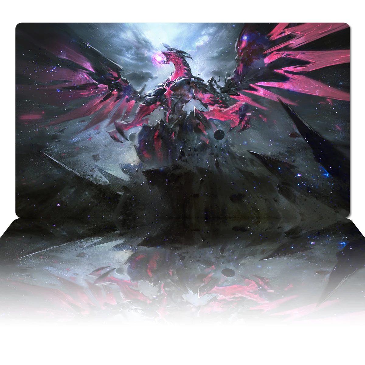 

YuGiOh Playmat Neo Galaxy-Eyes Photon Dragon Mat TCG CCG Board Game Trading Card Game Mat Mouse Pad Desk Mat Zones Free Bag