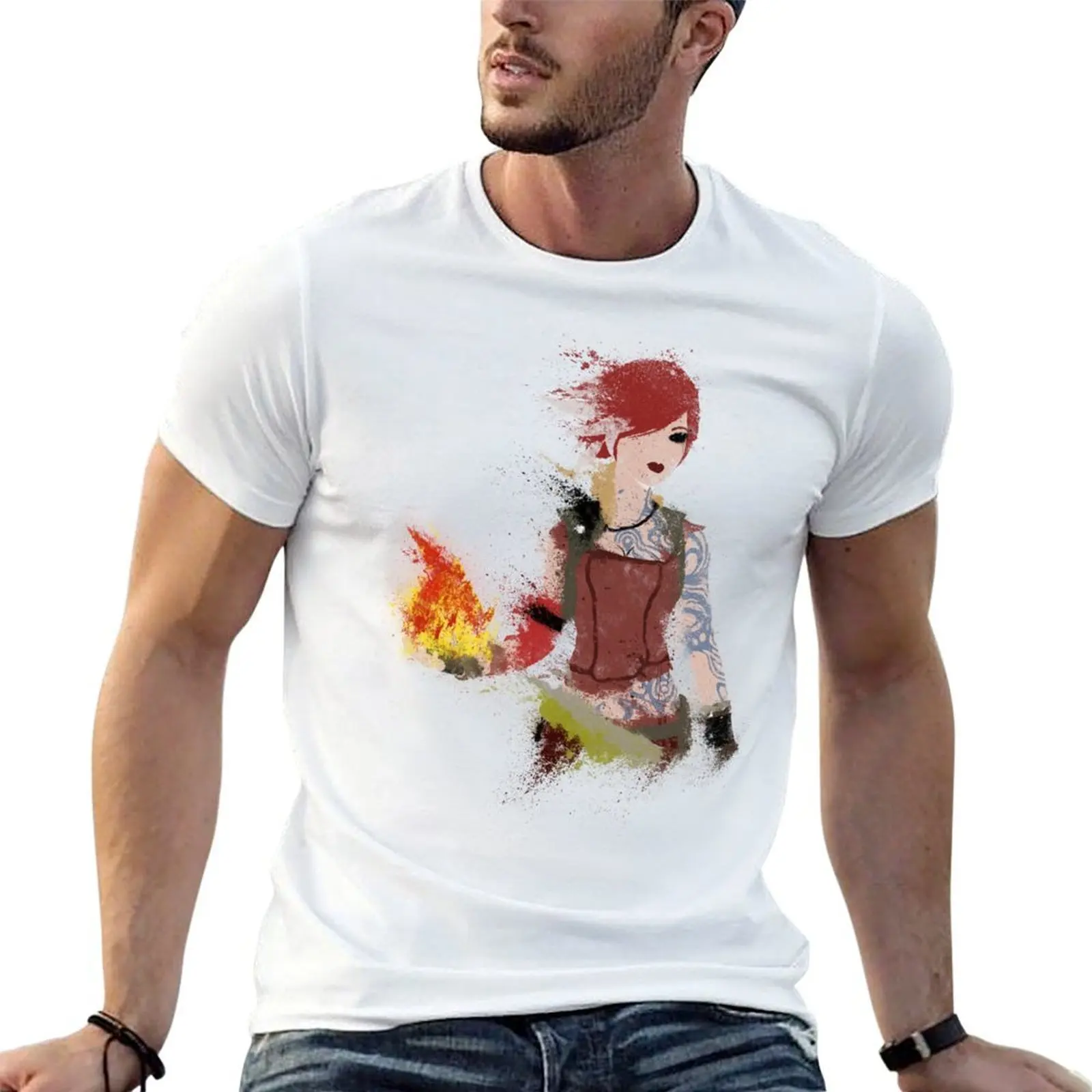 Flames T-Shirt affliction shirts customs men clothes