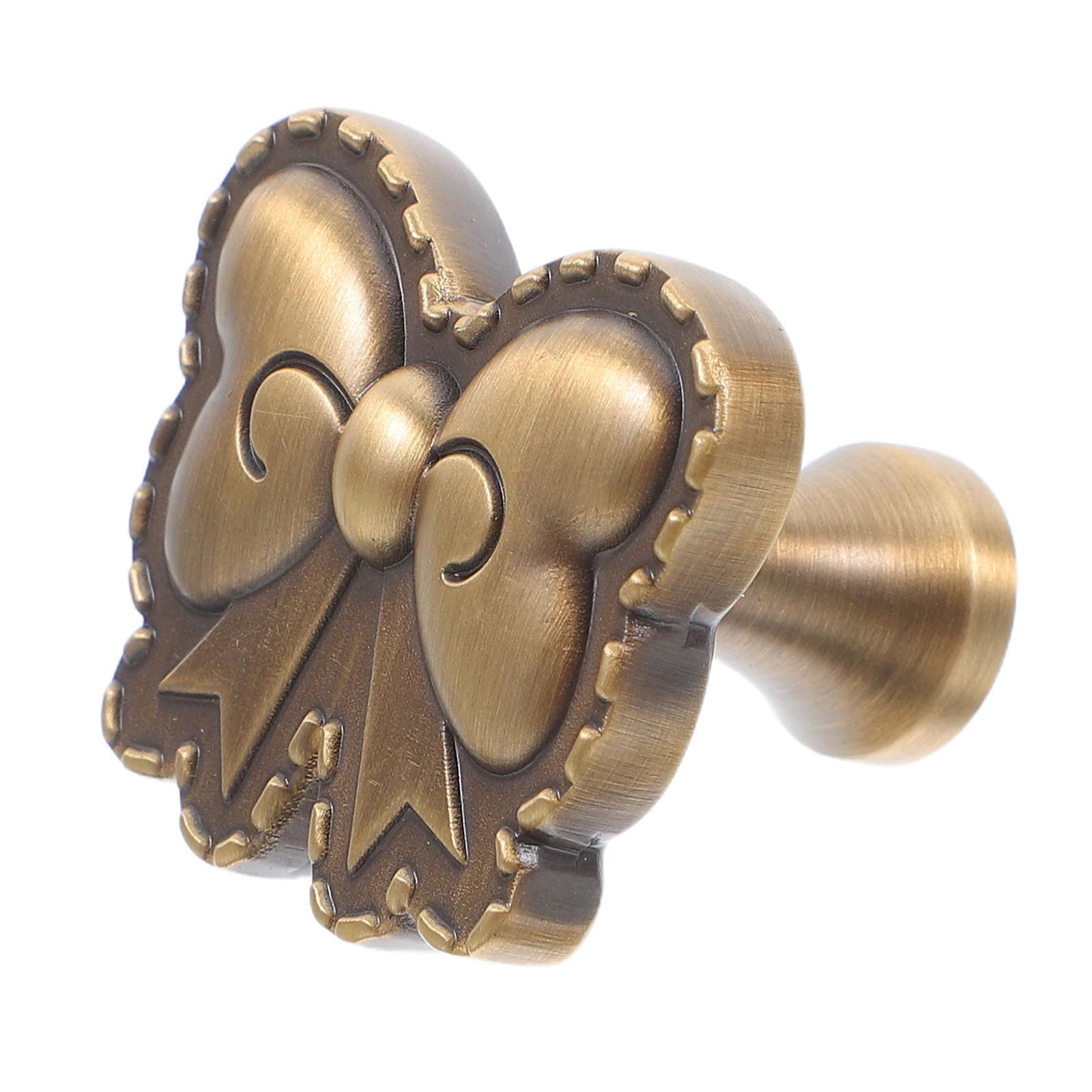 

White Bow Knobs for Dresser Handle Cabinet Handles Light Brown Shape Wardrobe Pulls