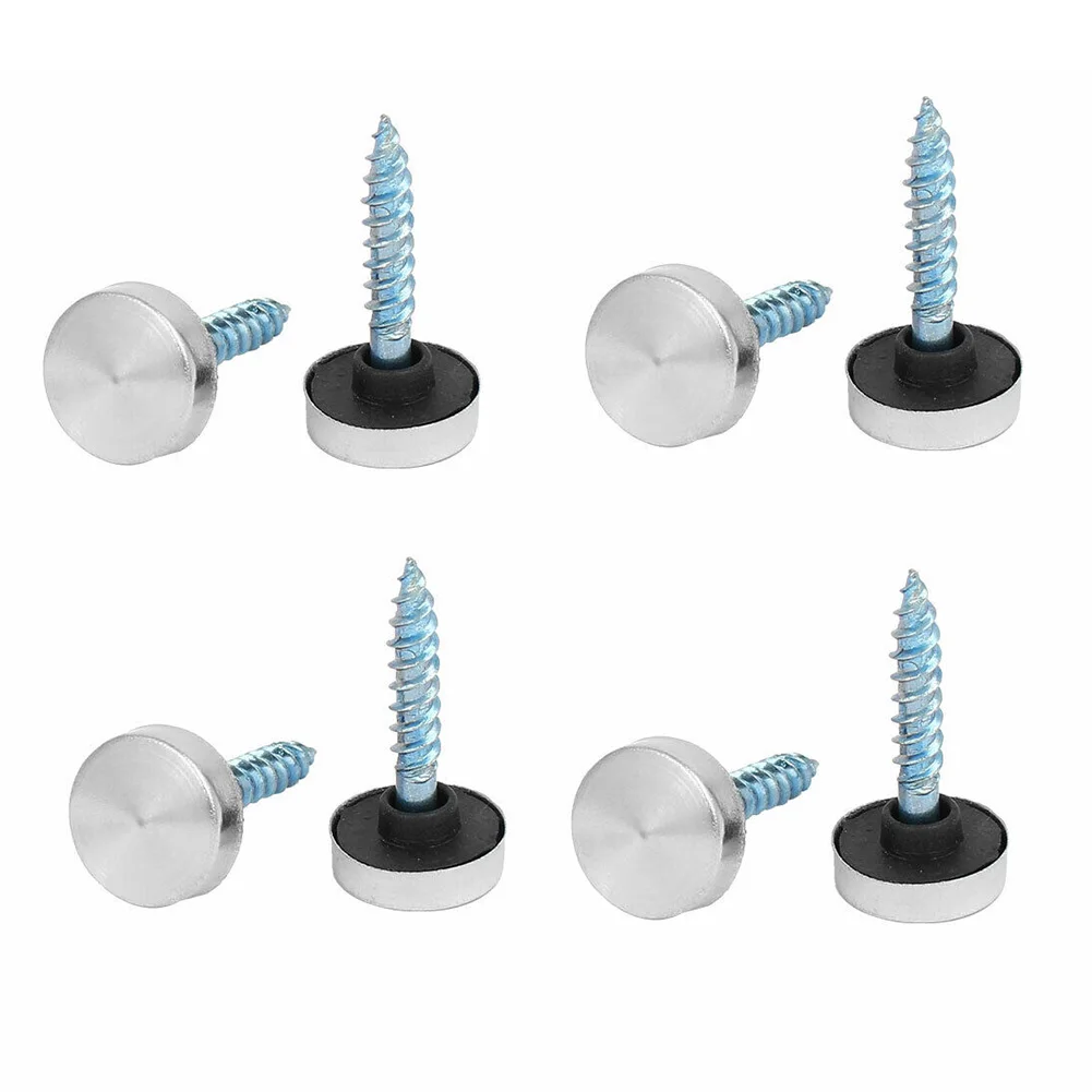 20 Set of Mirror Screws 16mm Chrome Screw Less Prone to Deformation and Breakage Suitable for a Wide Range of Furniture