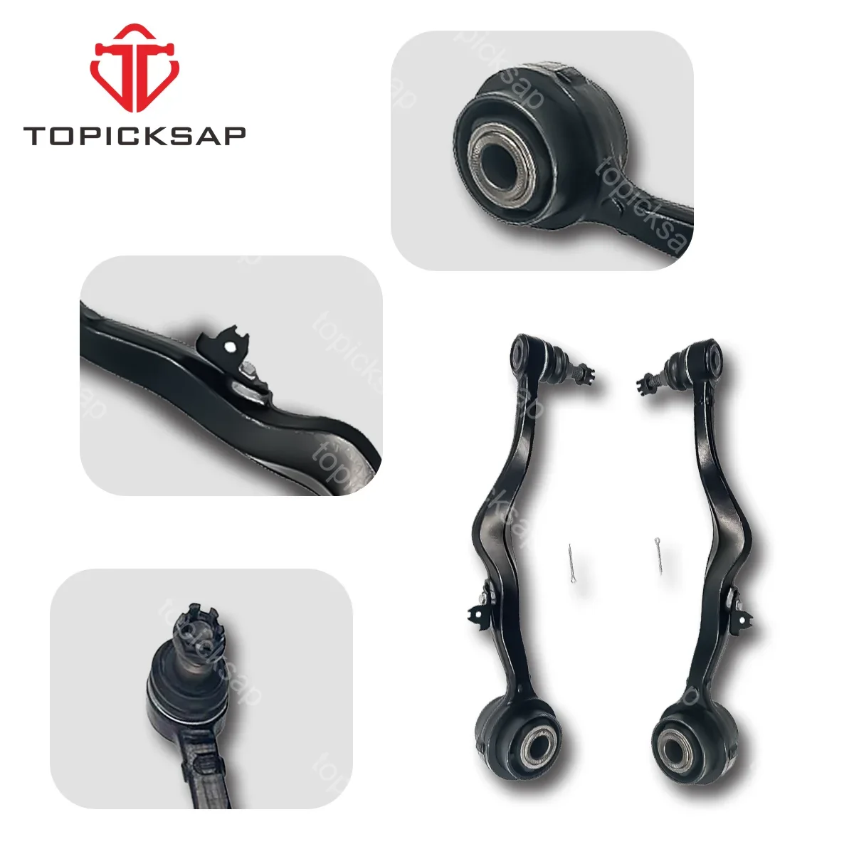 TOPICKSAP 2Pc Front Left Right Lower Rearward Control Arm Assembly 4867059016 Kit for Lexus LS460 LS600h AWD USF40 USF45 2008-16