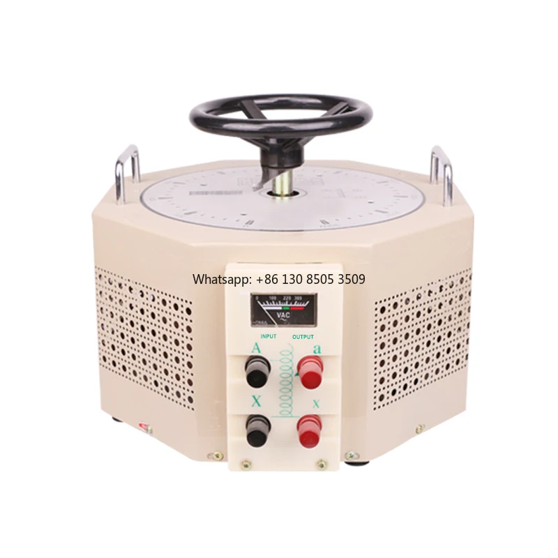 Custom 5KVA 0-250V Adjustable Single Phase 100% Copper Contact Voltage Regulator Variac Transformer School Temperature Regulator