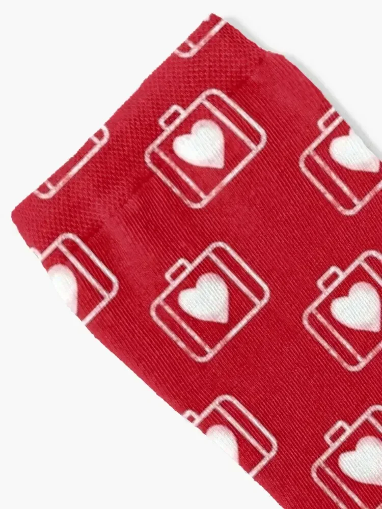 u2 suitcase heart pattern Socks set essential Stockings man winter Men Socks Luxury Brand Women's