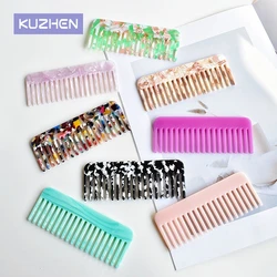 Fashion Acetate Hair Combs Anti-static Massage Hair Brush Hairdressing Colorful Hairdress Salon Styling Tool Travel Accessories