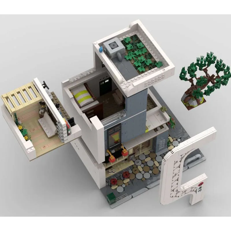 MOC-237866 عرض الشارع العمارة بنة التجمع نموذج سلسلة العمارة الحضرية لتقوم بها بنفسك مجموعة هدايا الأطفال الإبداعية