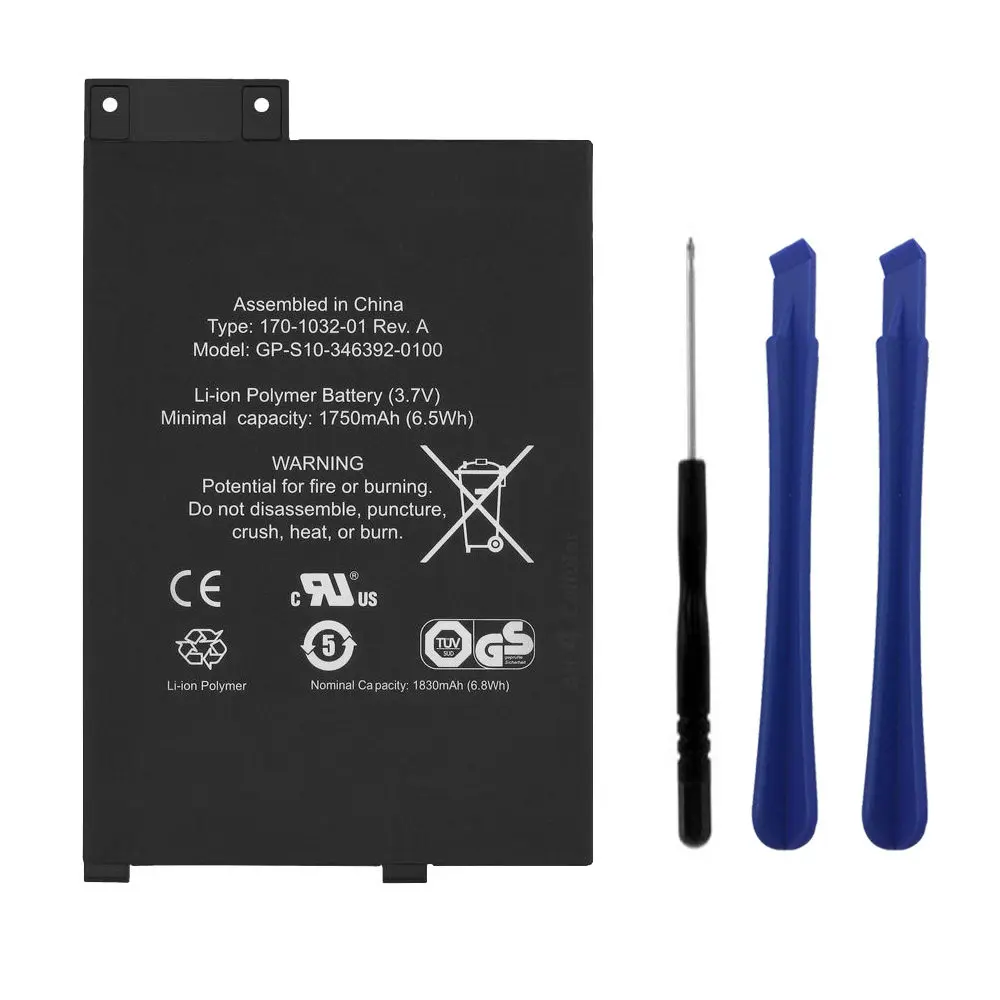 1750mAh High Capacity Replacement Battery GP-S10-346392-0100 S11GTSF01A for Amazon Kindle 3 E-Reader / 6