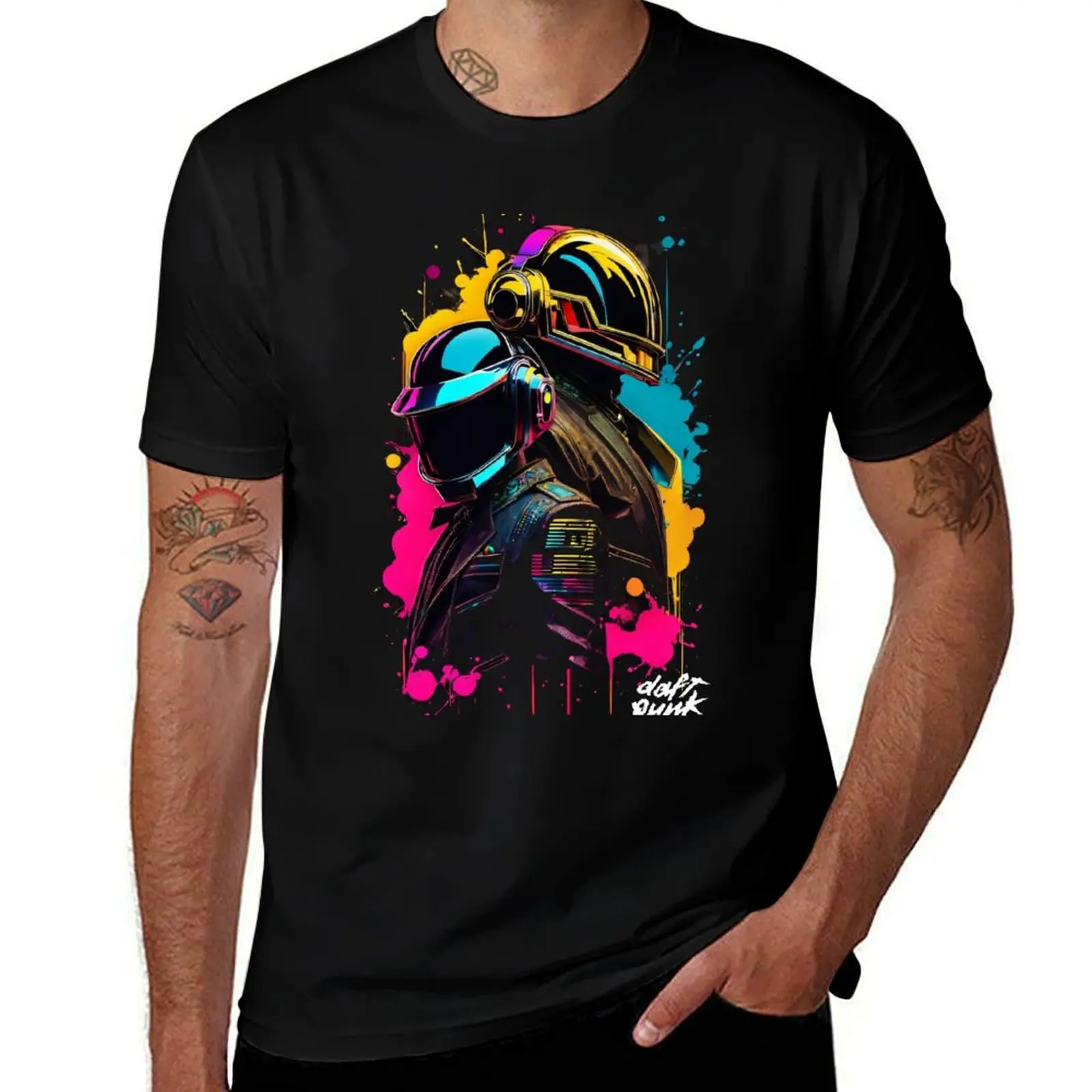 

Daft Punk Tshirt, DJ Legends, Electronic Music, EDM Clubbing, Get Lucky, Daft Punk Helmet T-Shirt Sun Protective Outdoor Tee Top