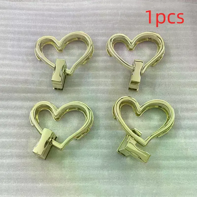Purse Closure Toggle Latch Buckles DIY Bag Hardware Bag Accessories Double Heart Clasp Buckles Twist Locks For Handbag Handbag