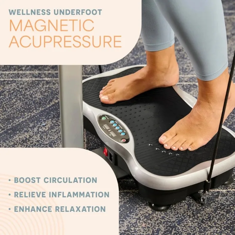 【2026】Lifepro TrimLite Vibration Plate Exercise Machine with Handlebars – Whole Body Vibration Platform for Lymphatic Drainage & view 3