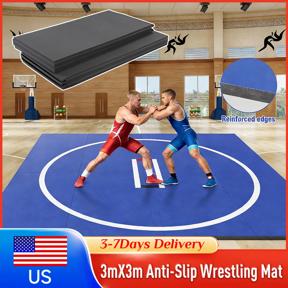 

Мат для ММА и борьбы 3x3 м, противоскользящий, мягкий татами-мат, износостойкий, для грэпплинга, единоборств, бокса, дзюдо, джиу-джитсу, гимнастики, тренировок