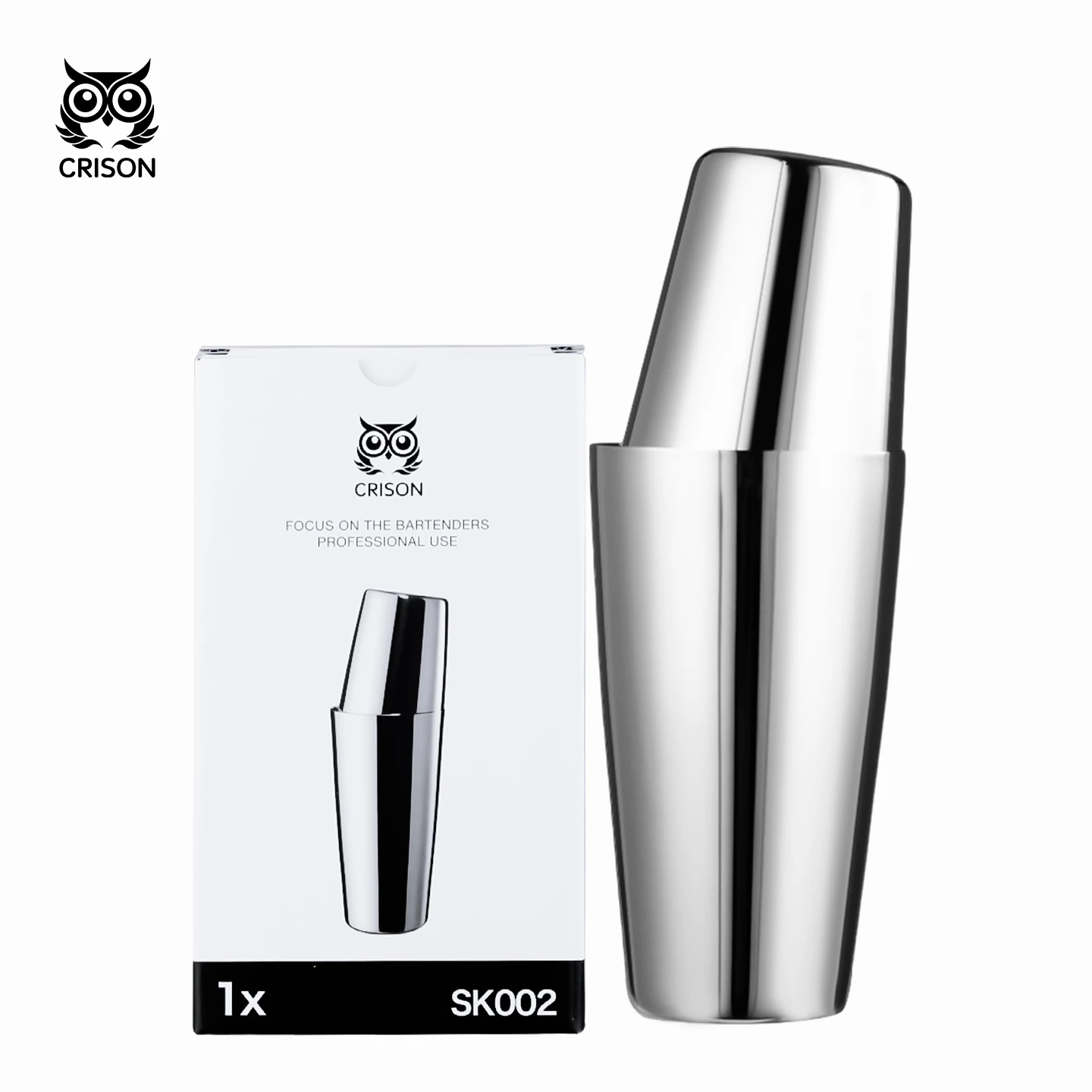 CRISON SK002 Boston Shaker: La Mejor Opción Profesional para Mezcladores Caseros y Barman