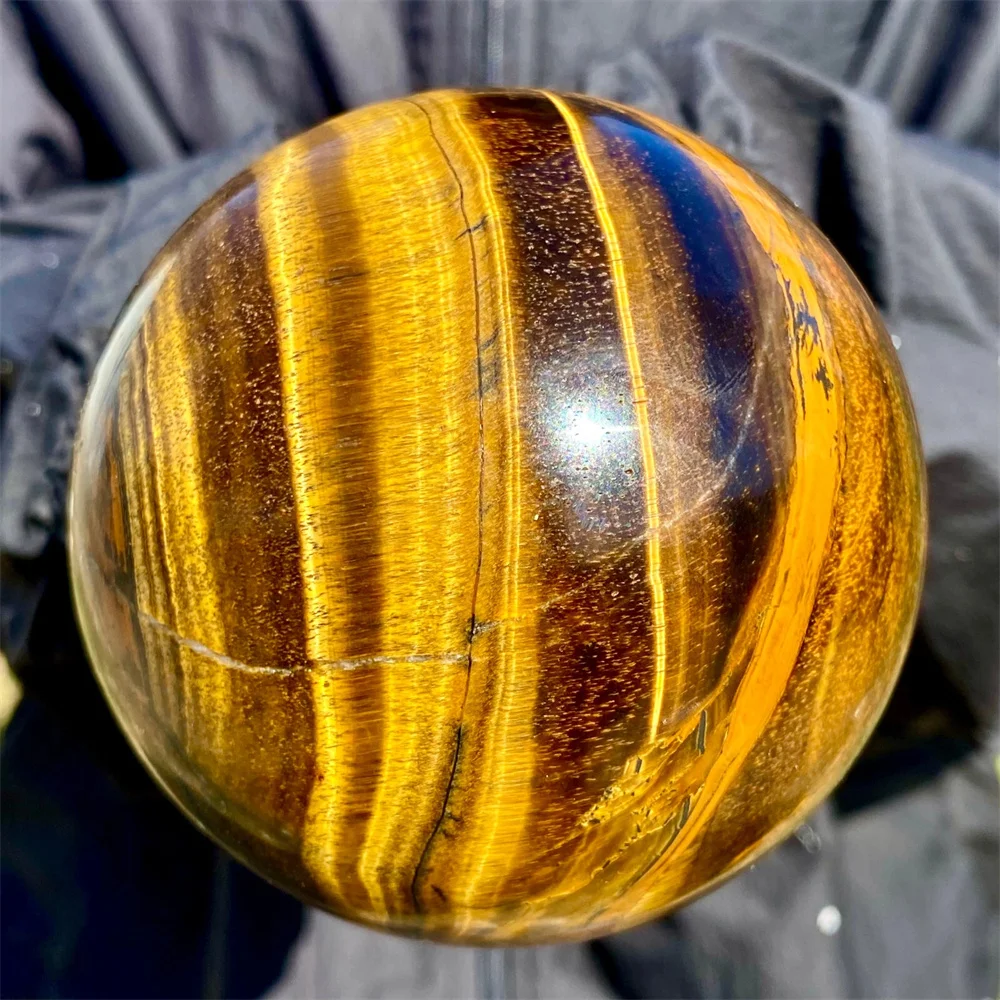 

Natural Tiger-Eye Stone, Crystal Quartz Sphere, Energy Gemstone, Decoration, Gift, For Gift Giving, Demagnetization, Meditation,