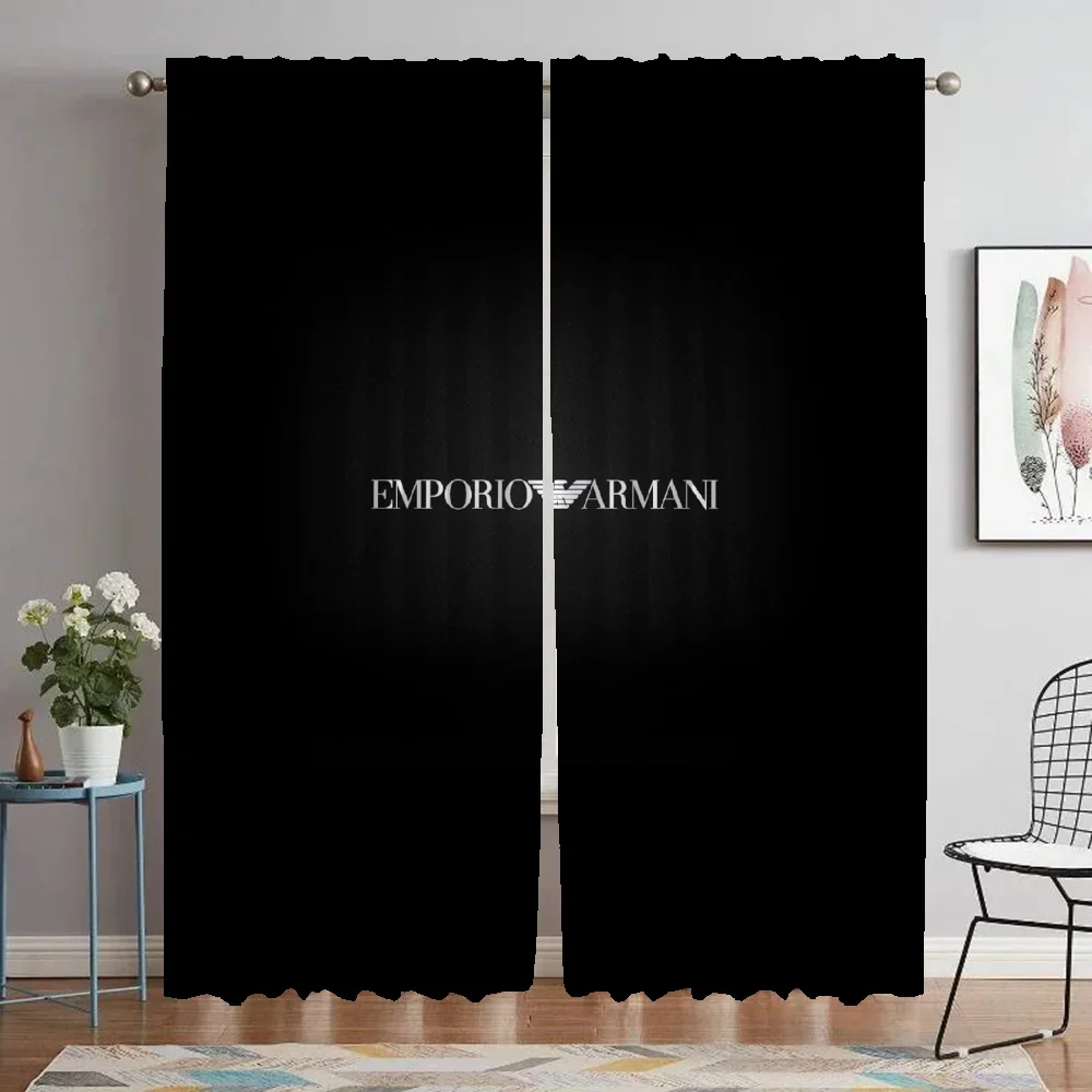 G-Armani Kitchen Curtains for Camera Home Interior Curtains 2 Pieces Living Room Curtain Shades Halloween Decoration Partition