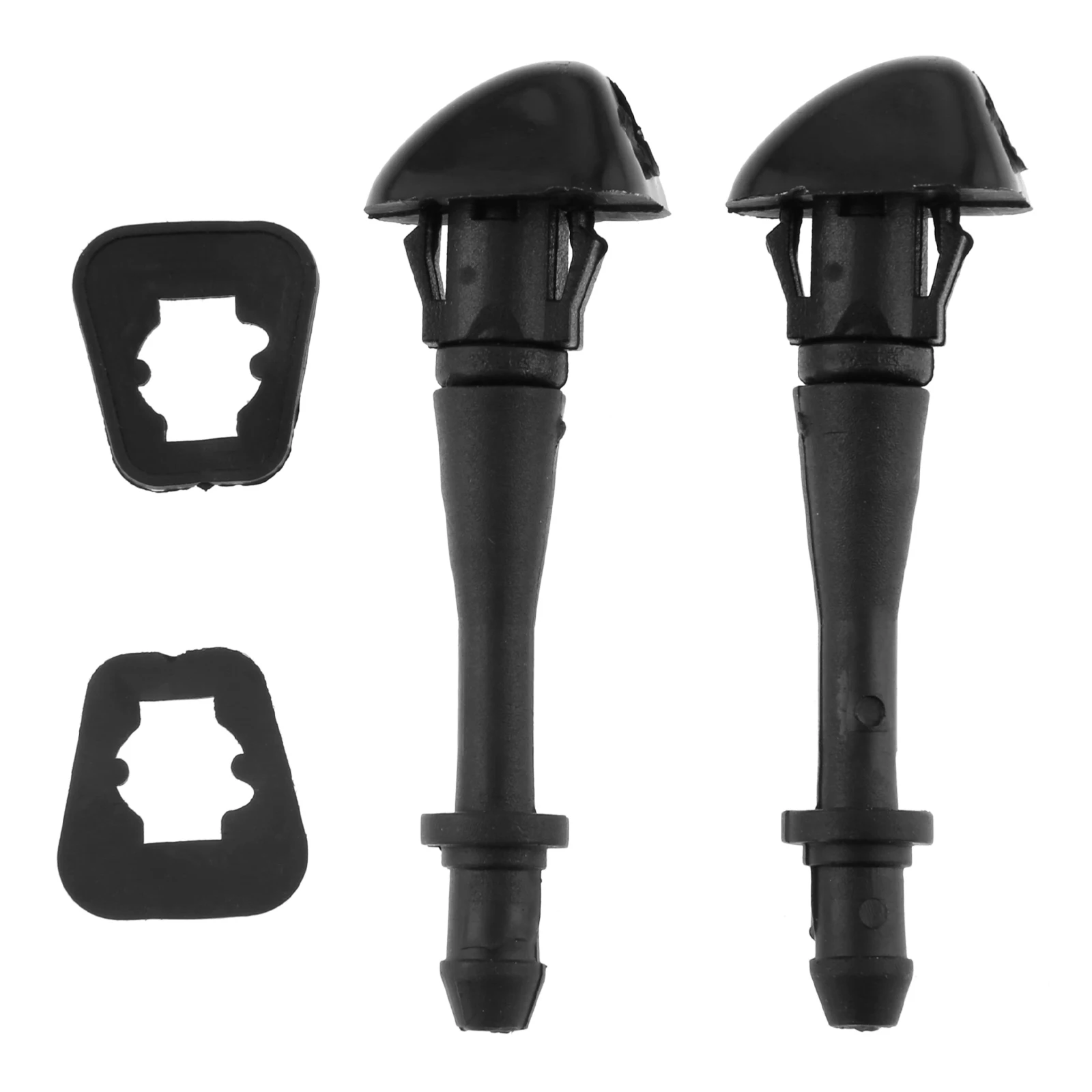 2Pcs Plastic Car Front Windshield Washer Spray Nozzle Wiper for Great Wall Hover H3 H5 Black Spray Nozzle