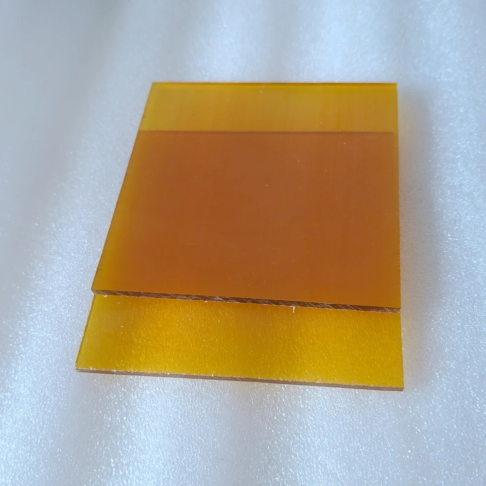 7mm 8mm 10mm 12mm thickness amber sheet Polyetherimide panel  ULTEM plate