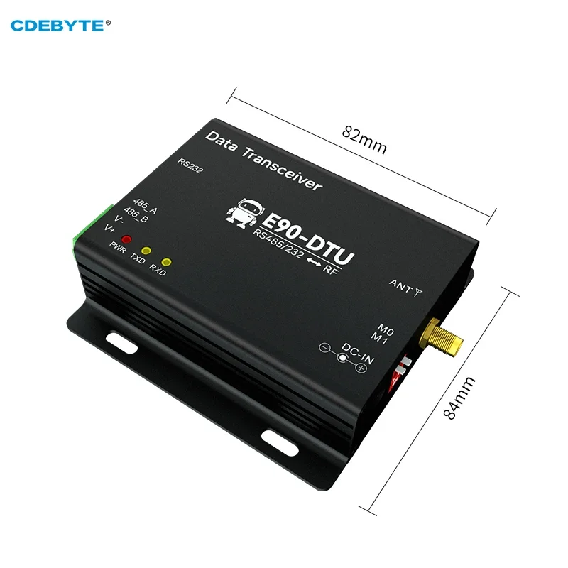 LoRa 무선 디지털 라디오 자동 릴레이 CDEBYTE E90-DTU(900SL33), 868/915MHz RS232/RS485, 16KM 33dBm 2W RSSI 모드버스 모뎀