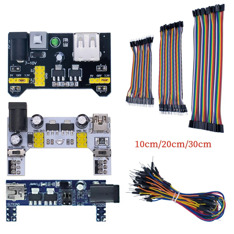 MB102 400/830 Point Solderless Breadboard PCB Test Board for Arduino STM32 DIY Project Laboratory