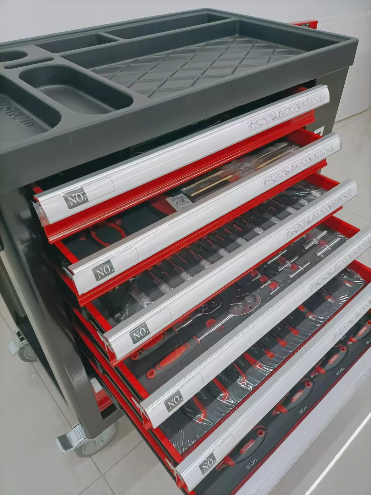 

258 PCS Tool Chest/Cart/Trolley Garage Tool Cabinet With Tool Sets Box For Mechanic Repair OEM Support Caja De Herramientas