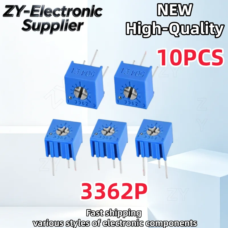【10uds=】 3362P series resistance 101 201 501 102 202 502 103 Trimpo Trimmer Potentiometer 3362 500R 1K 2K 5K 10K 20K 50K 100K