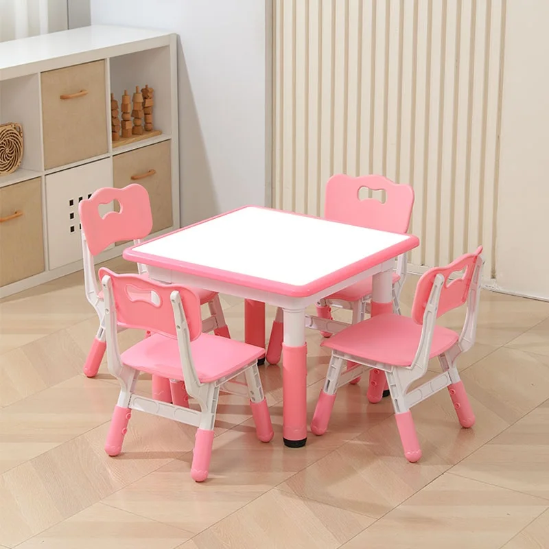 *Children's Table Chair Set for Early Education Kindergarten Baby Learning Desk Fireproof Board Home
