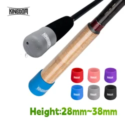 Kingdom Fishing Rod Handle Protective Case Bottom Protector Tight Silicone Rod Plug Lure Bait Fishing Tackle Accessories