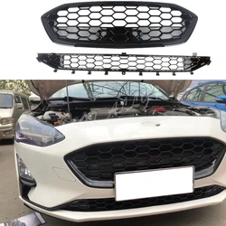 Front & Lower Grille  Bumper Grill Honeycomb For Ford Focus 2019 2020 2021 2022