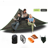Triangle Camping Hammock Double Outdoor Garden Sleeping Hanging Hammocks Tarp For Two People Leisure Outdoor Equipments