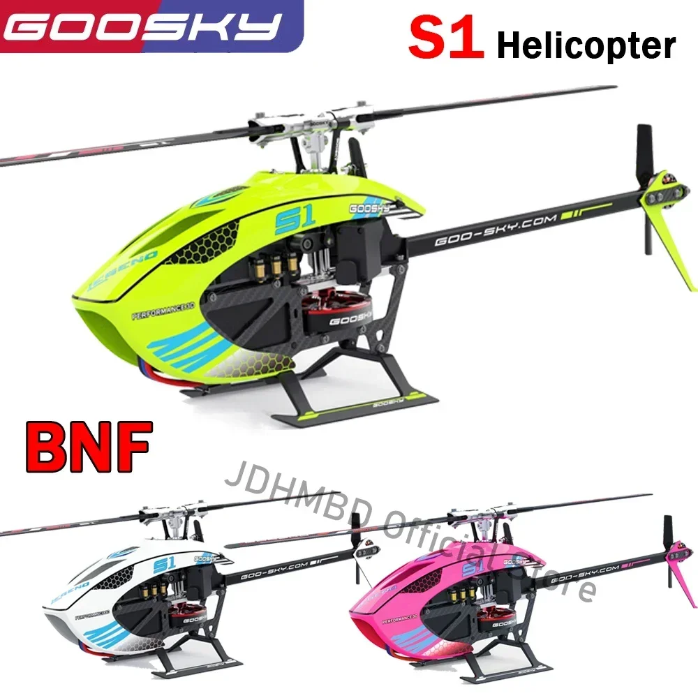 Nowy Goosky S1 BNF 6ch 3d podwójny bezszczotkowy silnik z napędem bezpośrednim bezlotowy bezlotowy helikopter Rc z napędem bezpośrednim