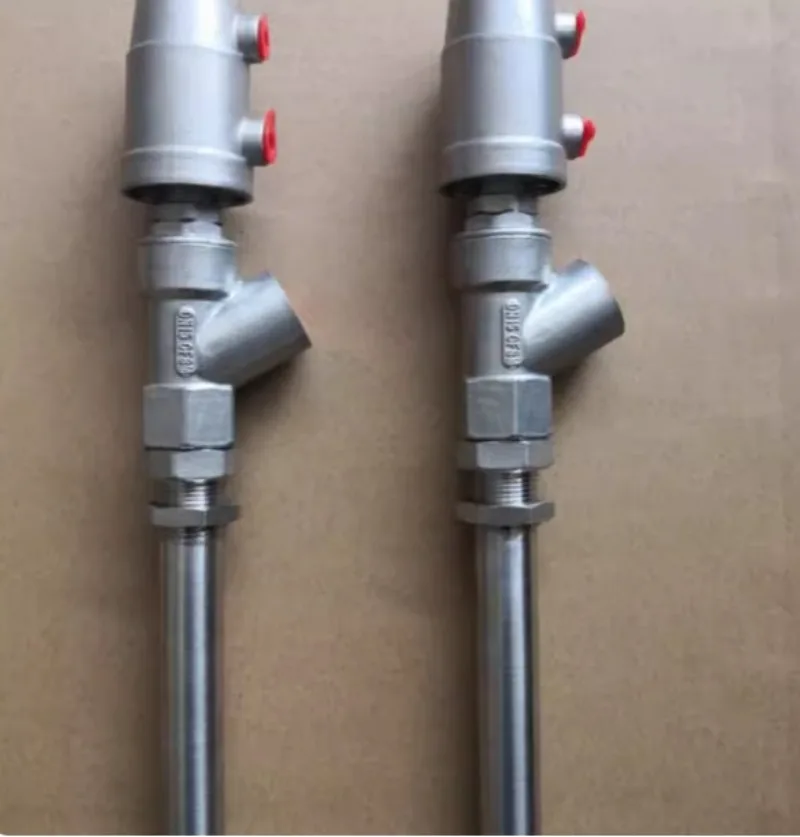 DN20 extension rod, drip-proof design, uses pneumatic straight discharge nozzle for discharge, 3/4 inch diameter.