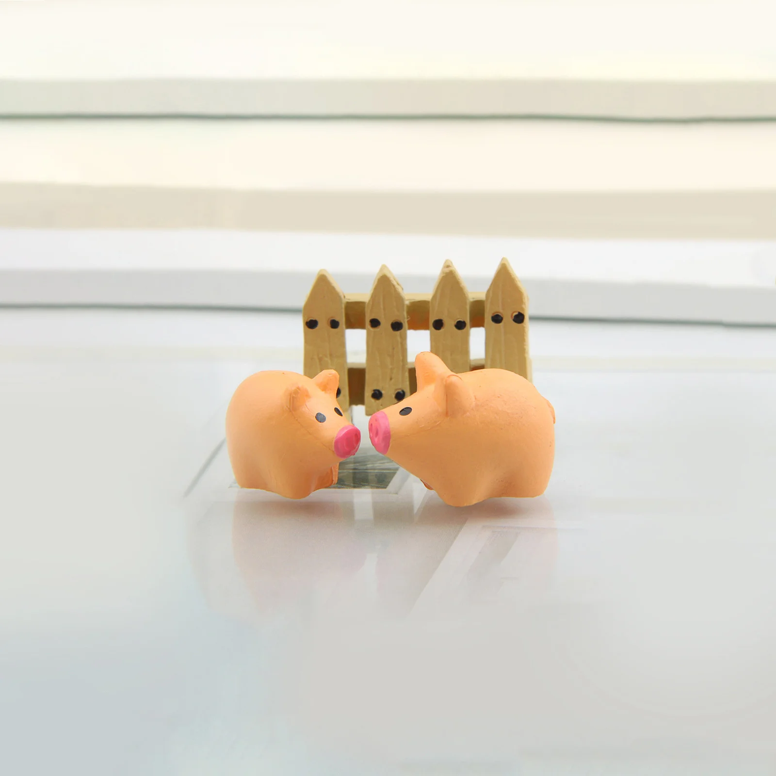 

9pcs Micro Landscape Accessories Mini Animals Ornament Kit For Fairy Garden Diy Dollhouse Plant Decor Pvc Miniature