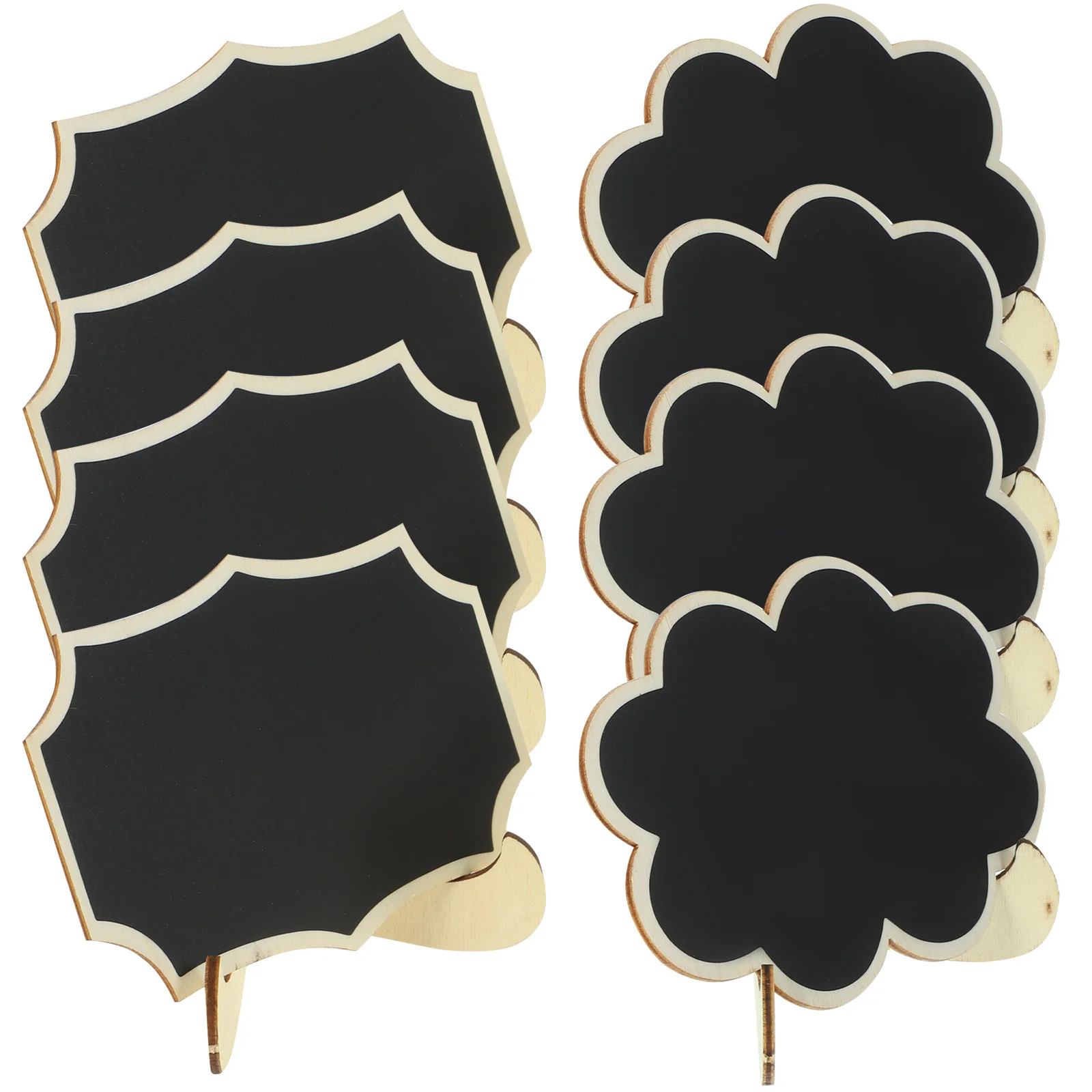 

8Pcs Table Small Blackboards Erasable Reusable Memo Boards Restaurant Menu Board Decorative Message Boards Small Letter Board